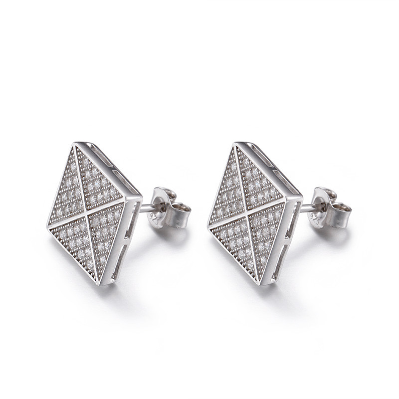 1.93g Howl's Moving Castle Earrings Mirror-Polished Shuriken Shape
