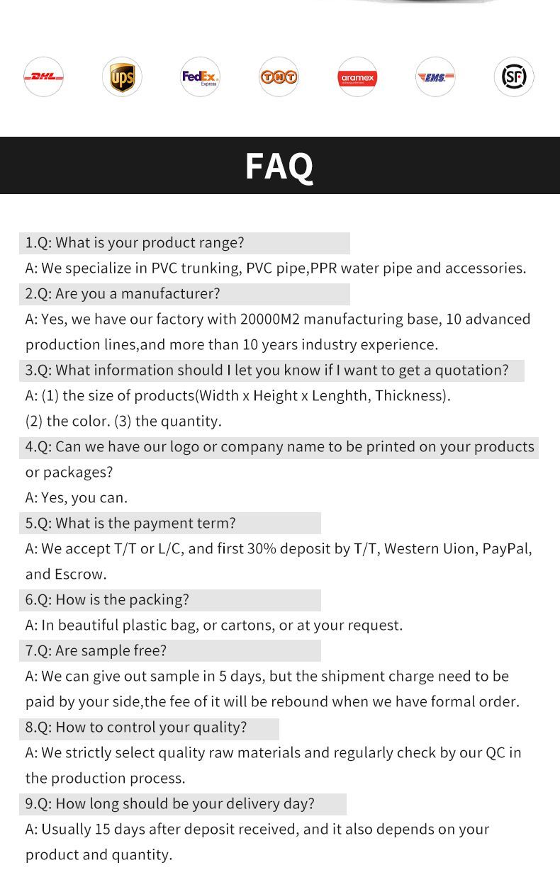 Wholesale PVC Electronic Wire Cable Pipe Floor Trunking Pipe J Channel PVC Management