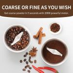 200W Small Electric Coffee Maker 120V Stainless Steel Coffee Grinder With