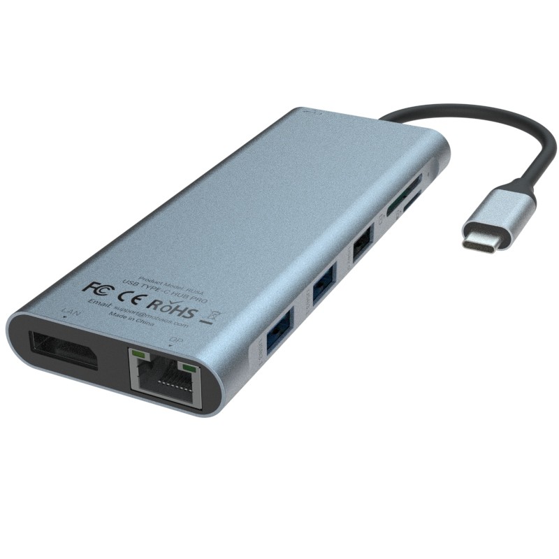 11-in-1 USB Type C Multifunctional Hub Adapter For Laptop And Mobile Phone