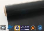Black Fire Resistant PTFE Coated Fiberglass Fabric 0.25mm 520 g / m2