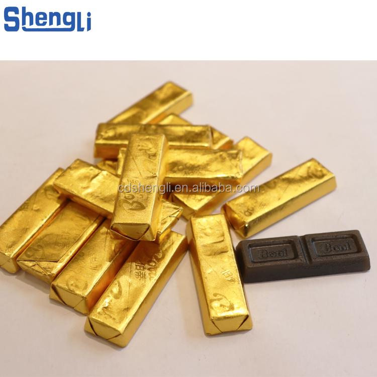 98% Qualification Rate Semi-automatic Chocolate Tablet Cellophane Fold Wrapping Machine
