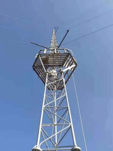 China 50m Electric Communication Mast Guyed Lattice Tower wholesale