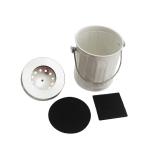 Kitchen Compost Bin for Counter or Under Sink Small Metal Indoor Home Apartment