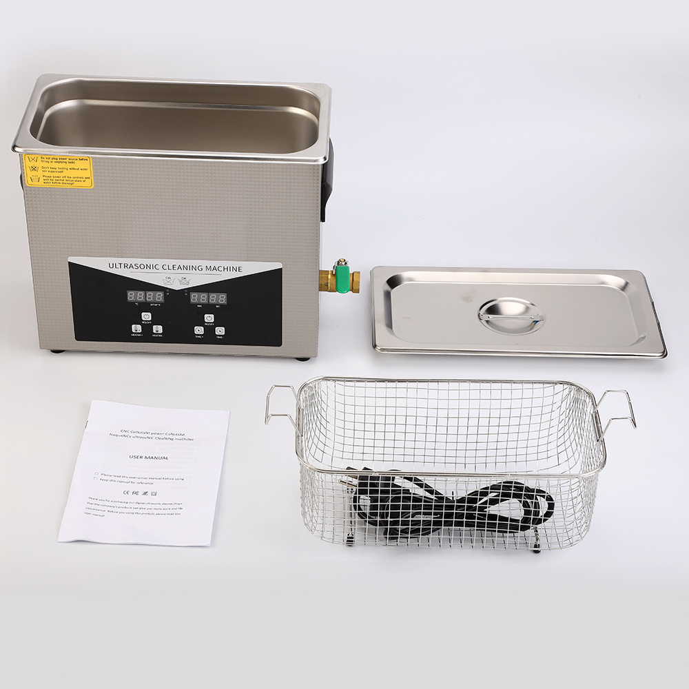Customized Digital Ultrasonic Cleaner 6.5L Digital Timer Ultrasonic Ring Cleaner
