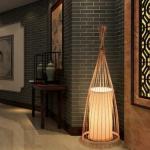 Chinese Bamboo Led Floor Lamps Standing Led Floor Lamps for Living Room