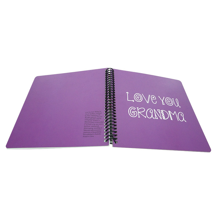 CMYK Memory Book Spiral Notebook Printing Gloss Lamination FSC