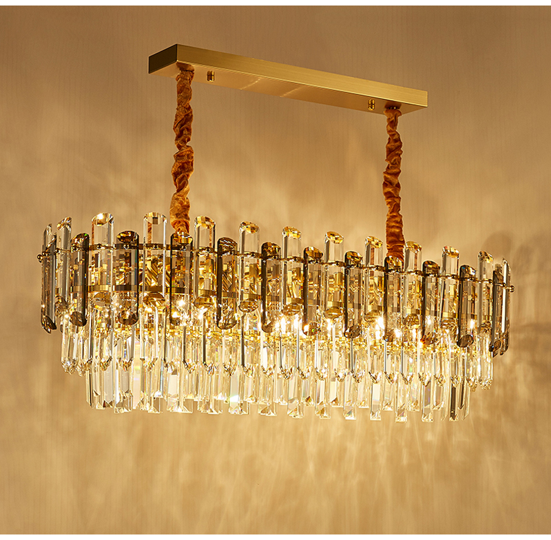 Creative Led Chandelier For Live Room Luxury Crystal Lamp gold light fixtures(WH-CY-205)