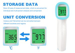China Safety Harmless Medical Clinical Digital Infrared Thermometer , Non Contact Baby Infrared Body Thermometer wholesale