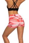 Women High Waist Yoga Pants Tummy Control Shorts Slim Short Pants