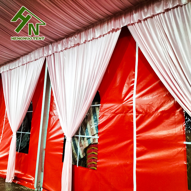 450 People Aluminium Frame Tent 15x30m Red Colorful Large Wedding Marquee