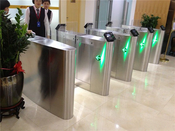 Glass Sliding Optical Barrier Turnstiles