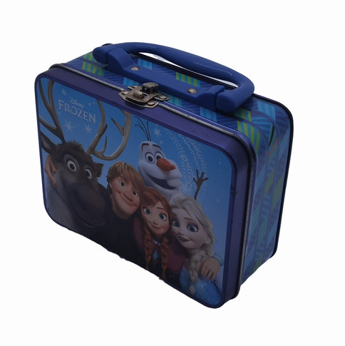 Disney Tin Lunch Box Customized Size With Handle Cookie Biscuit Tin Packaging
