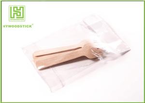 China Restaurant Eco Friendly Cutlery Disposable Wooden Spoons 16cm With Logo wholesale