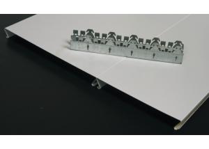 China S - shaped Commercial Ceiling Tiles Strip , Aluminum Suspneded Metal Panel wholesale