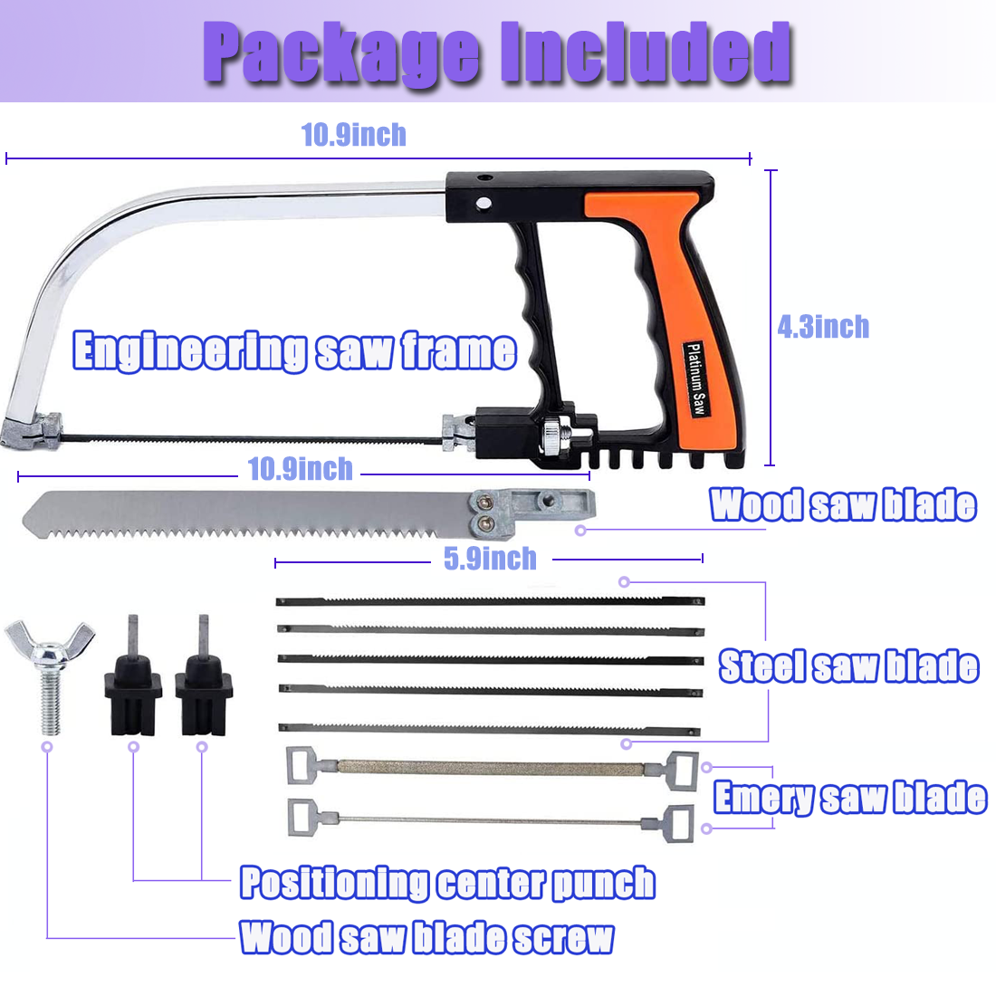 7/12Pcs Multi Functional Mini Saw Steel Saw For Wood Plastic Water Pipe