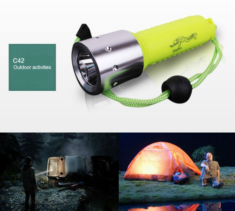 High Power diving flashlight LED light T6