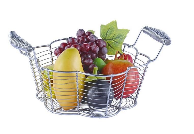 Metal Wire Mesh Perforated Baking Tray Hanger Fruit Vegetable Basket Anti Rust