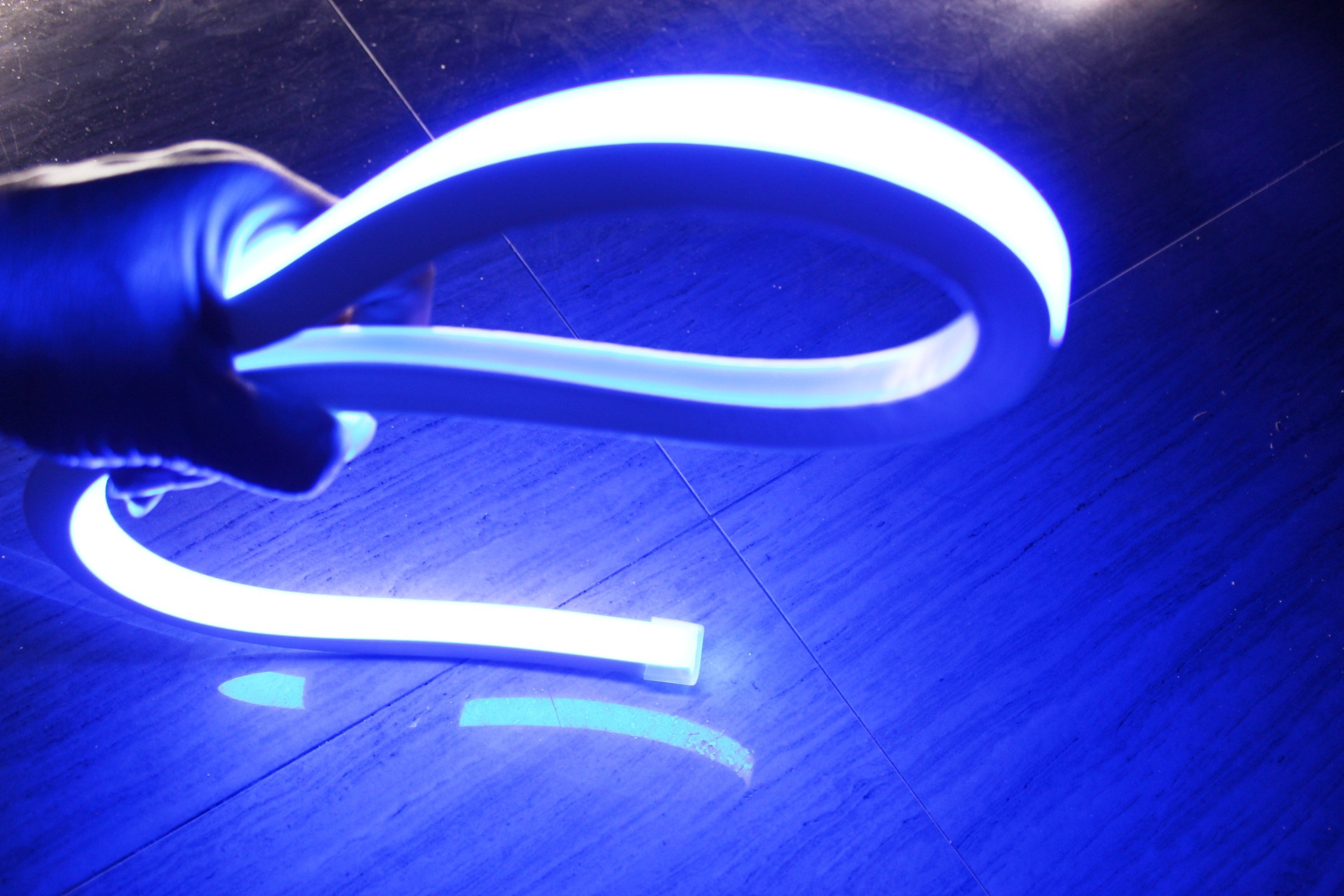 shenzhen DC 24V flat flexible blue neon led16x16mm square shape for decoration