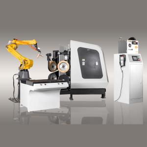 China 4000mm Sand Belt Robotic Polishing Machine Cell For Metal wholesale