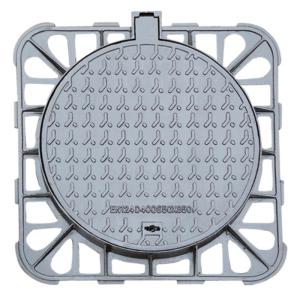 China Municipal Ductile Iron Manhole Cover D400 Round Composite 850 * 850mm wholesale