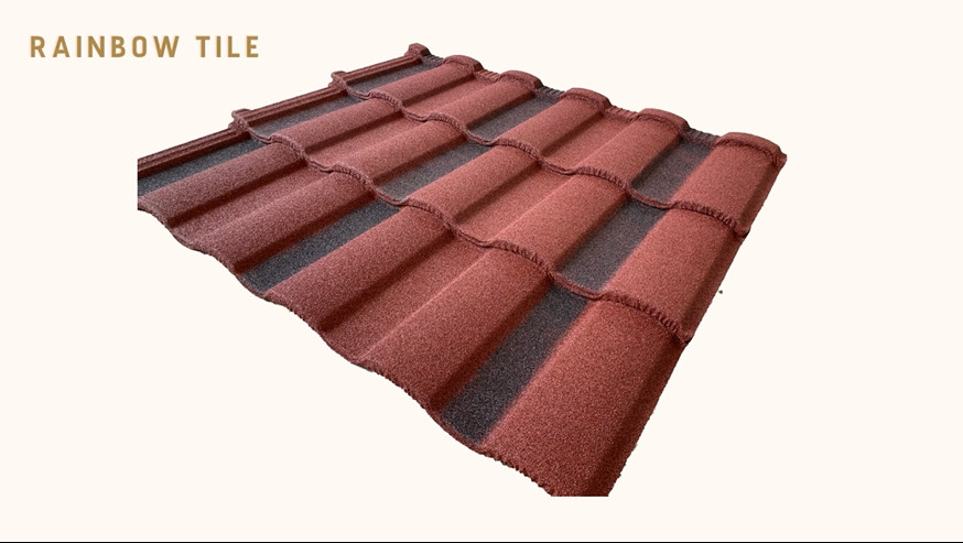 Roman Roofs Roofing Pomona Stone Coated Metal Tile 0.4mm Thick