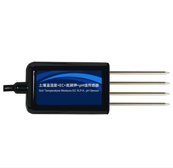 Moisture Range 0-100% 7 in 1 Multi-Depth Soil Sensor NPK Temperature EC Meter for Farm