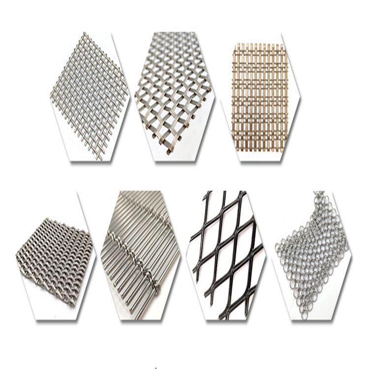 Stainless Steel Indoor Personalized Decorative Mesh For Cabinet Doors Decorative Wire Mesh Lowes