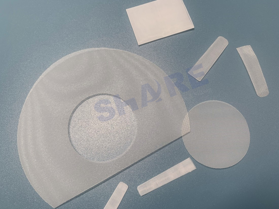 40 Micron Nylon Mesh Screen Cutted Shapes Disc For Injection Moulding Filters