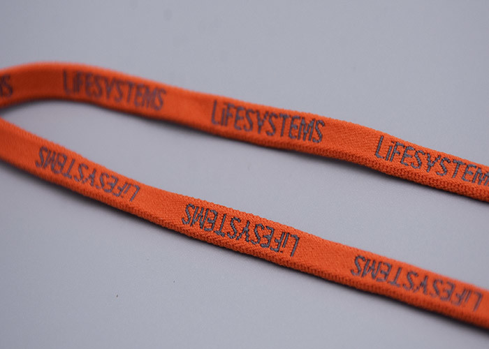 6mm Double Sided jacquard elastic tape Custom Logo For Garments