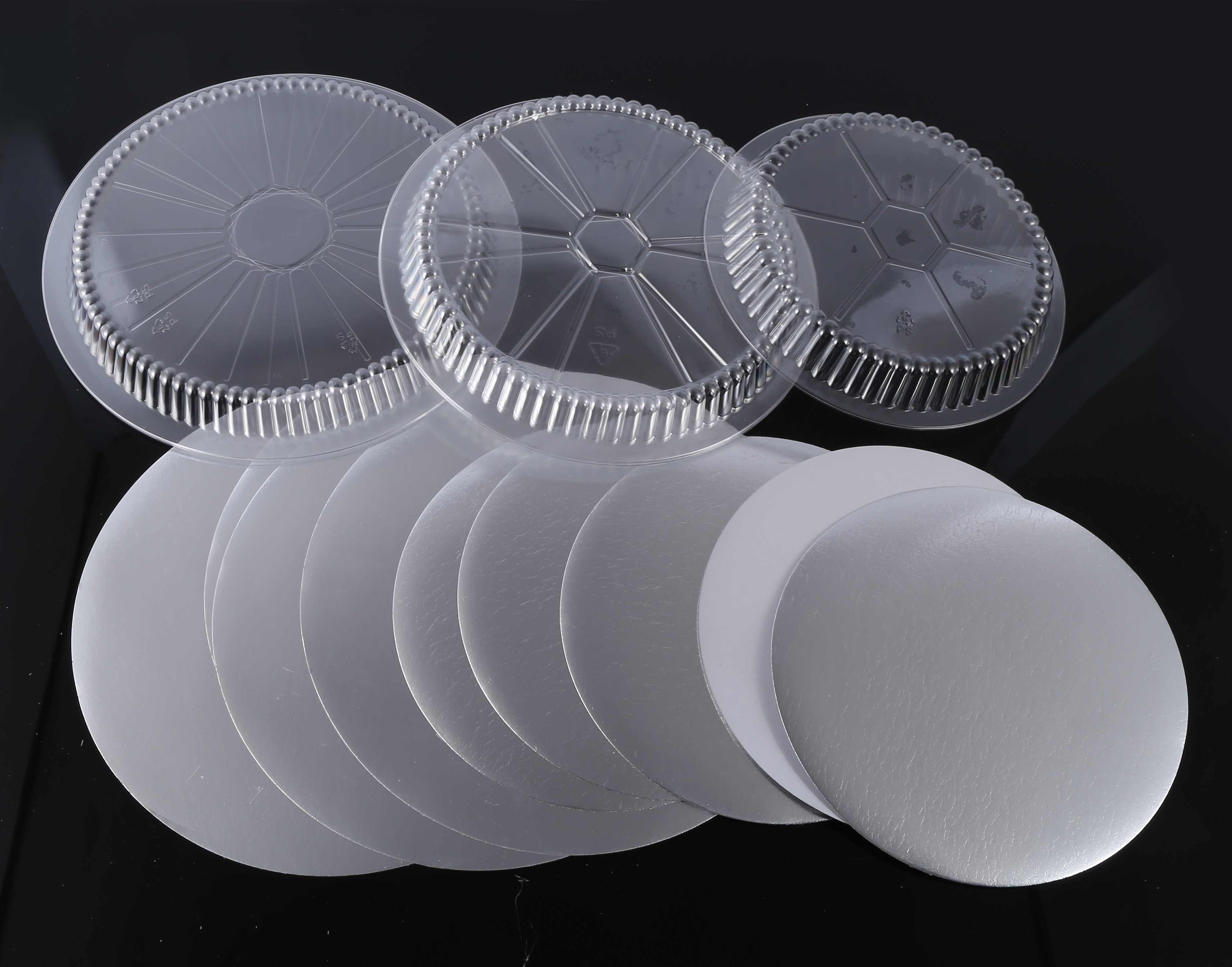 9 Inch Round Tin Foil Pans With Clear Plastic Lids Freezer Oven Safe