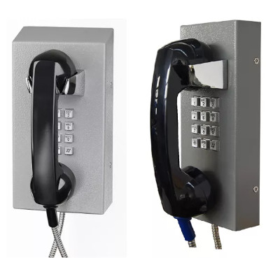 Public OEM Vandal Resistant Phone , Weatherproof Jail Phone VoIP