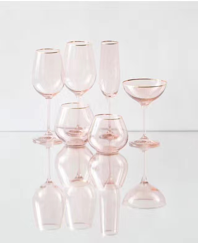Wholesale Brilliant Gold Rim Glass Vase For Table Home Decoration Creative Wedding Party