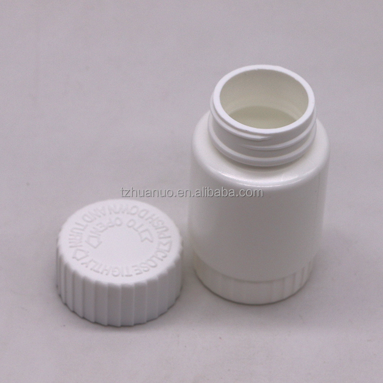 Customized 60ml HDPE Empty Bamboo Shape Square Plastic Bottle for Medicine Supplement