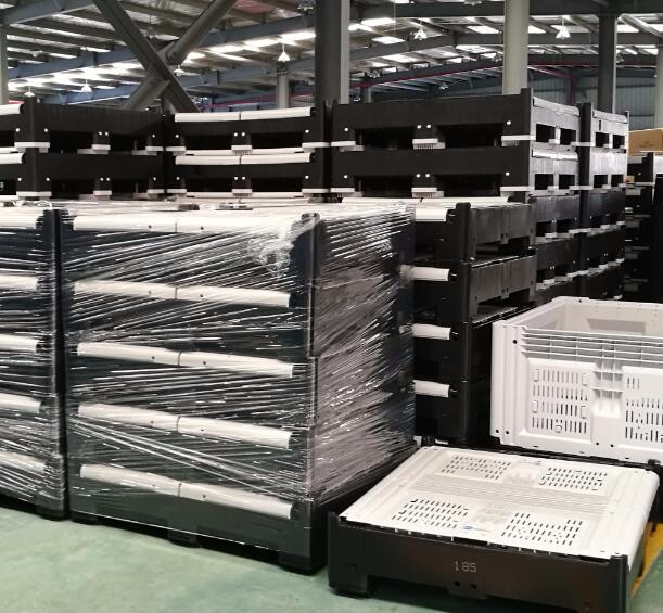 1 ton plastic collapsible container industry plastic pallet box