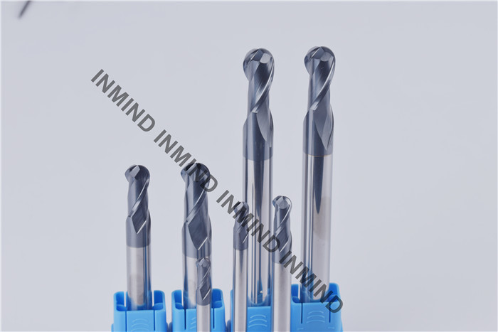 SK30 Solid Carbide Ball Nose End Mill / Ball Nose Cutters Long Shank Type