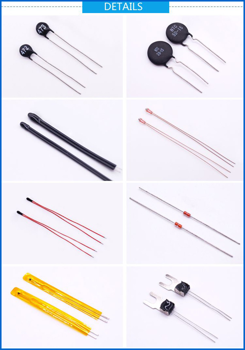 MF58 Glass Encapsulated NTC Thermistor 100K 3950 For Induction Cooker