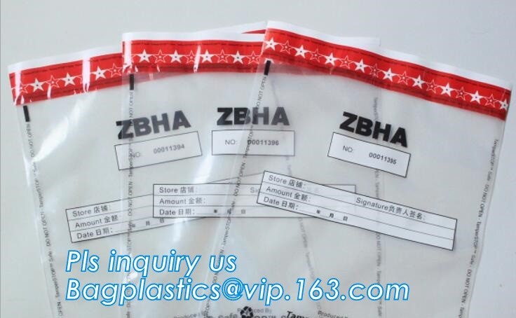 security deposit bags bank deposit bags cash deposit bags, general bank plastic deposit bags supply, Coin and Bank Note