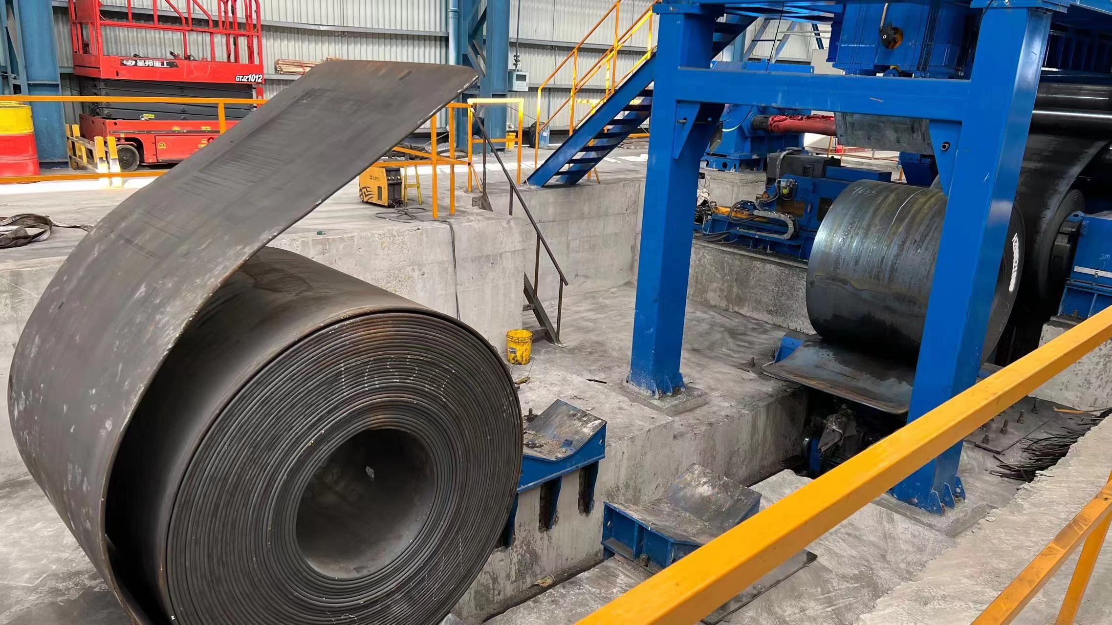 Steel Coil Uncoiler And Cut To Length Line High Productivity Custom Color