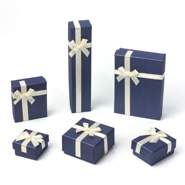 Custom Printing Cardboard Rigid Ring/Earring/Necklace Jewelry Watch Gift Box
