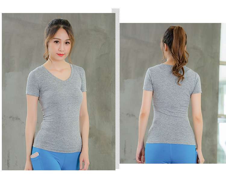 Ladies Boat Neck Solid Color Soft Light Sweat Front Knot Sport T-Shirt