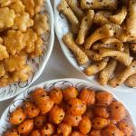 A variety of mixed flavors of Japanese rice casual bar grain snacks