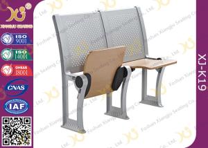 China Plywood School / College Classroom Furniture Connected Table And Chair wholesale