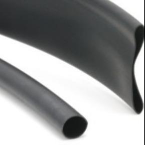 China EPDM Flexible Heat Shrink Sleeve 6.0mm 125C Black Sleeving wholesale