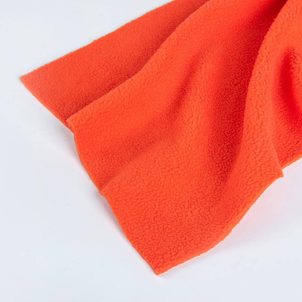 150d*144f Tricot Knitted Double Side Brushed Micro Fleece Polar Fleece Fabric For Jacket