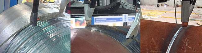 Motorized Moving Rotation Circular Welding Machine , Seam Tracker Column and Boom Manipulator