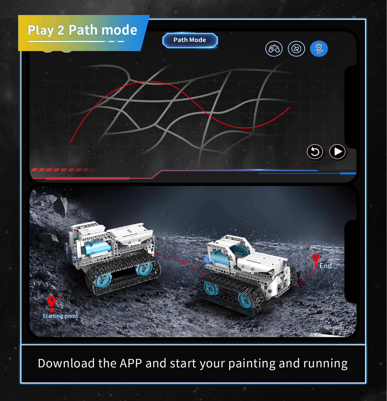 Induction Remote Control Robot Toy Building Kit for Boys 8-14 Years Old DIY Engineering