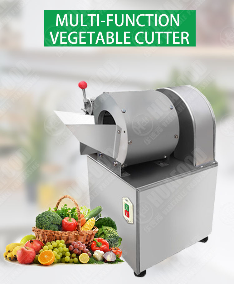 Vegetable Roots 200kg/H Cube Slicer Machine