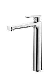 China Modern High Body Bathroom Vessel Sink Faucet Deck Mounted Basin Mixer Tap wholesale