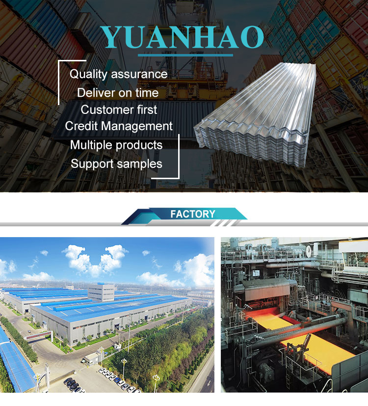 6m Galvanized PPGI Aluminum Corrugated Steel Roofing Sheet for Container